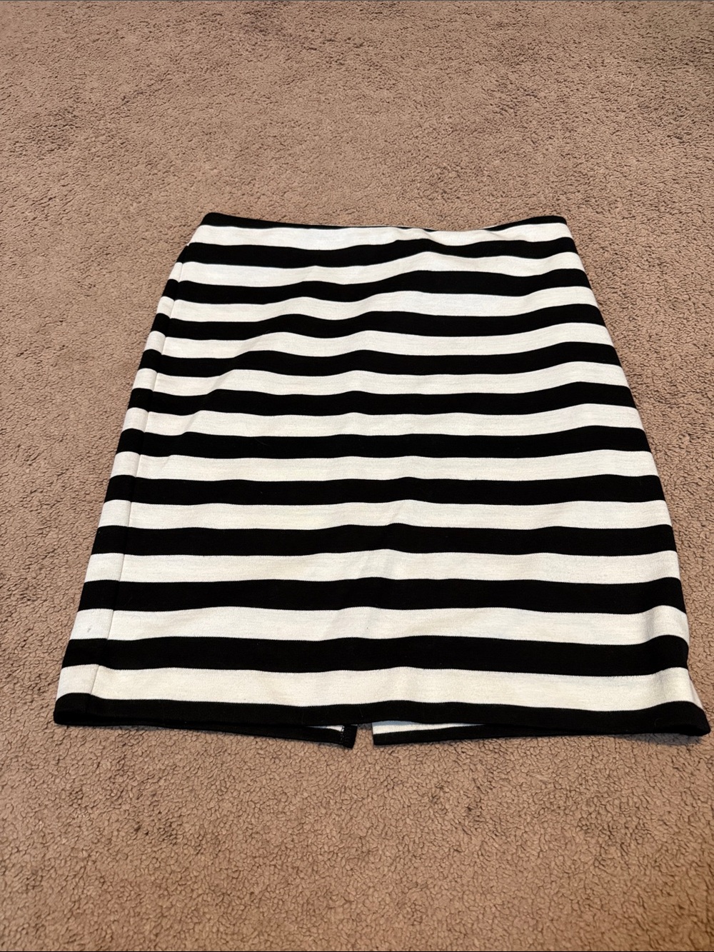 The Limited Black and White Striped Mini Skirt